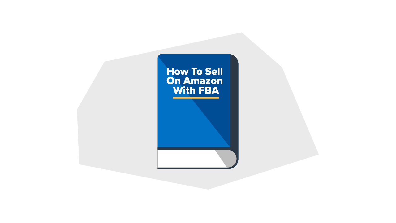 a book that says "how to sell on amazon with FBA" on it