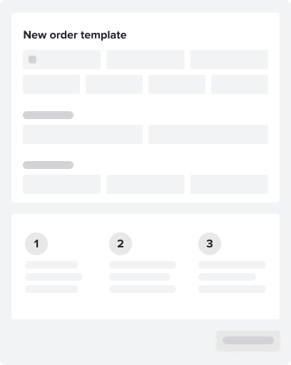 New order template