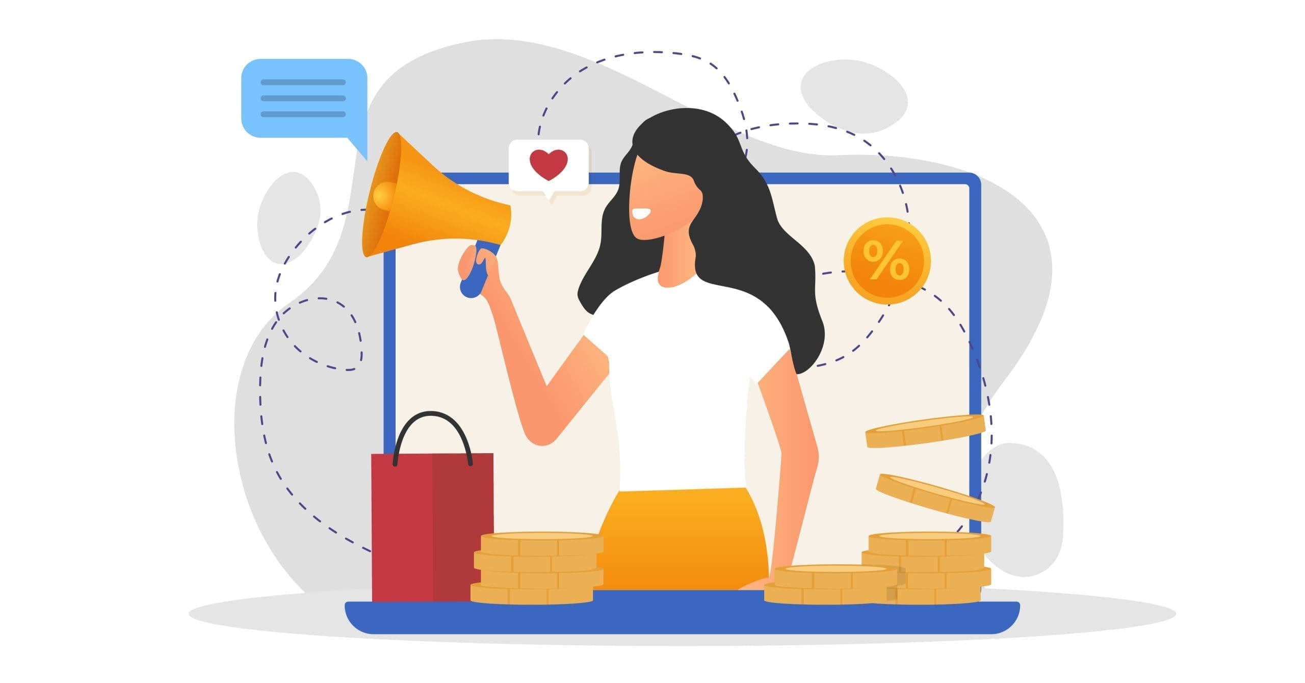 Influencer marketing woman