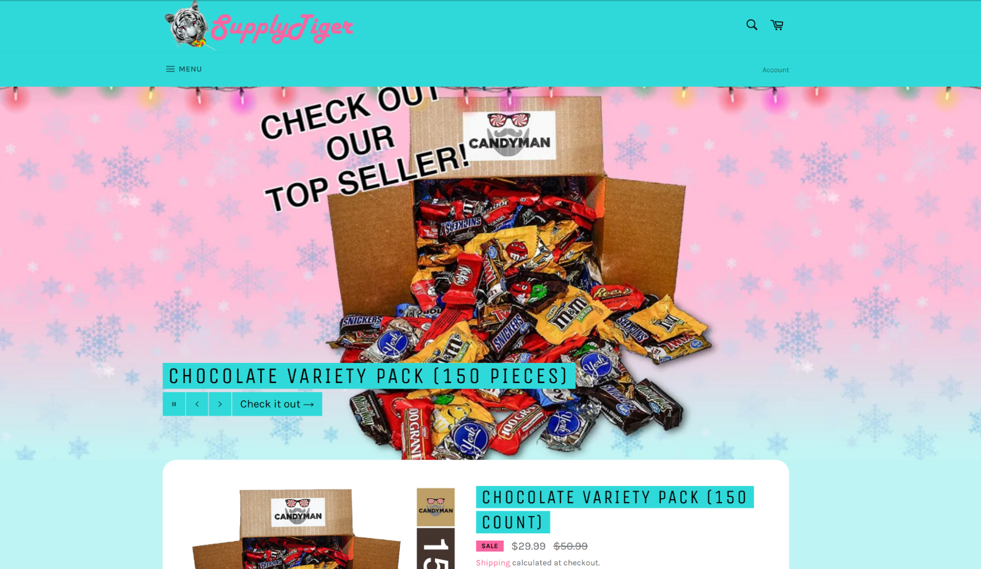 SupplyTiger landing page
