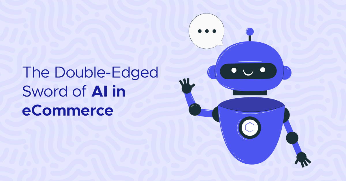 Smiling robot waving with a speech bubble that contains an ellipsis