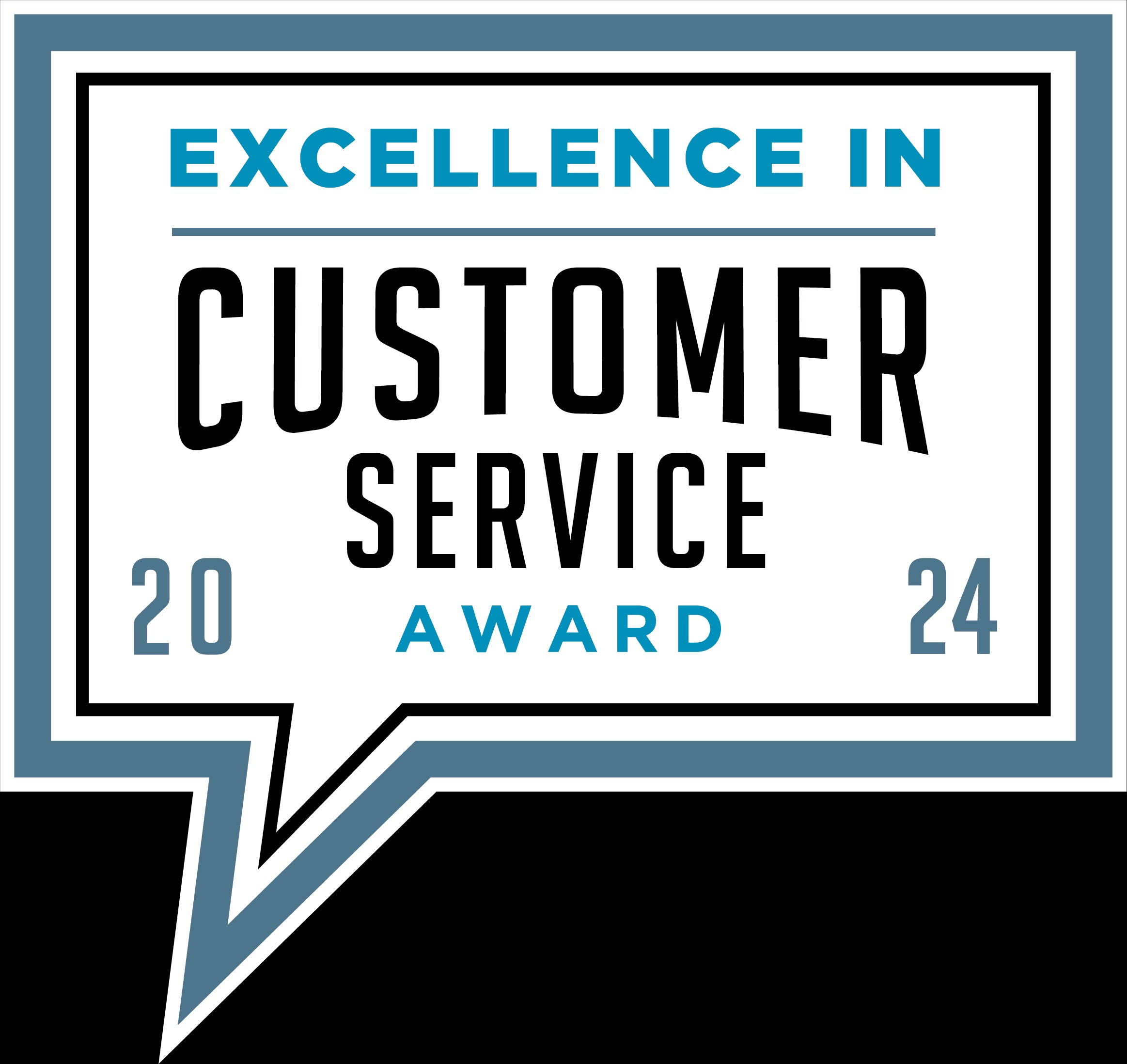 Excellence in customer service award