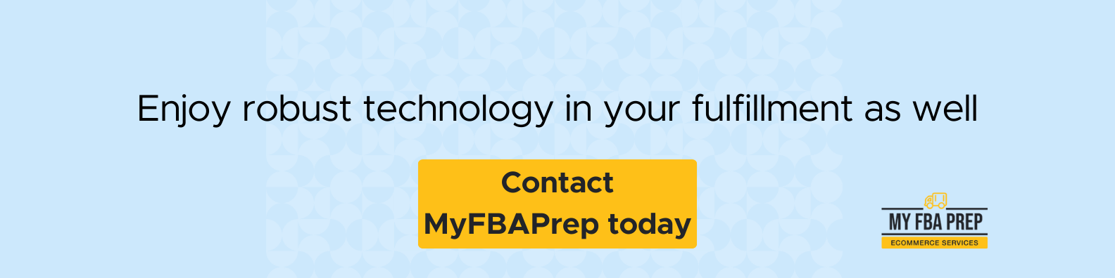 CTA banner - Enjoy robust technology in your fulfillment as well
