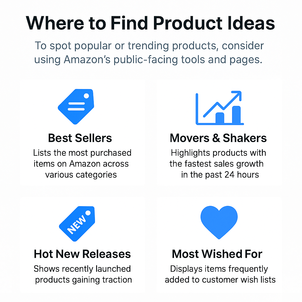 Tips on where to find product ideas for Amazon